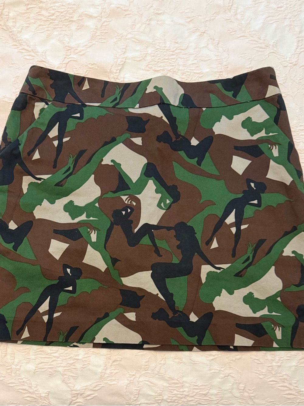 Loudmouth Camo Mini Skort in Green, Brown & Black